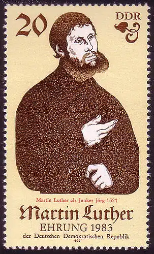 2755 Martin Luther 20 Pf Junker Jörg **