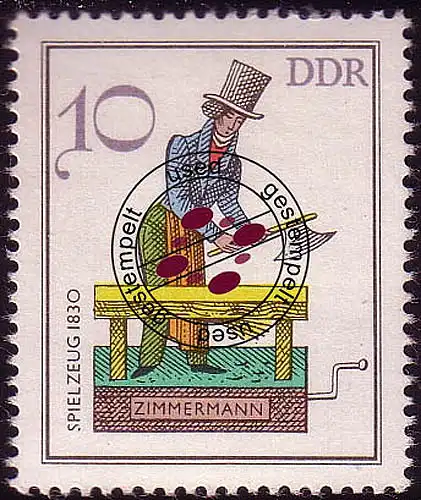 2758 Historisches Spielzeug 10 Pf 1982 Zimmermann O