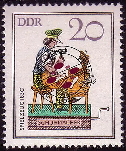 2759 Historisches Spielzeug 20 Pf 1982 Schuhmacher O