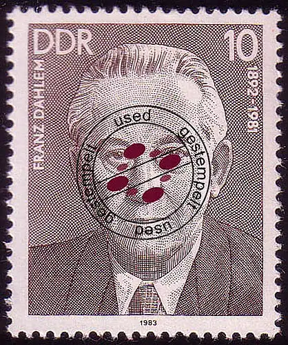 2765 Personnalités Mouvement ouvrier 1983 Dahlem O