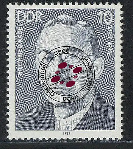 2769 Persönlichkeiten Arbeiterbewegung 1983 Rädel O