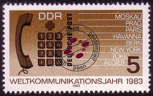 2770 Année mondiale de communication 5 Pf O