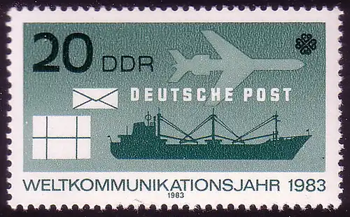 2772 Année de communication mondiale 20 Pf **