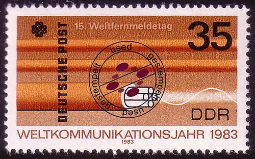 2773 Weltkommunikationsjahr 35 Pf O