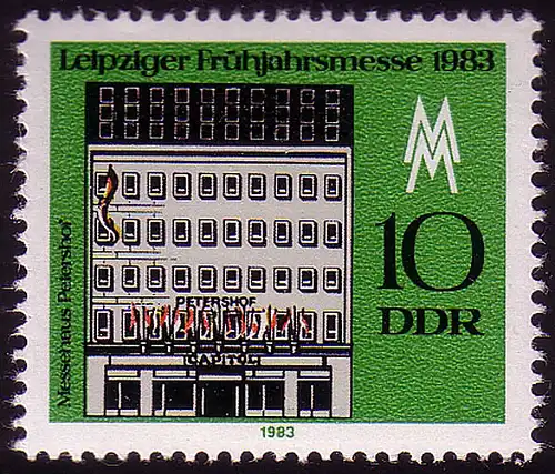 2779 Leipziger Printemps 10 Pf 1983 **