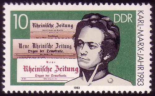 2783 Karl Marx 10 Pf 1983 **