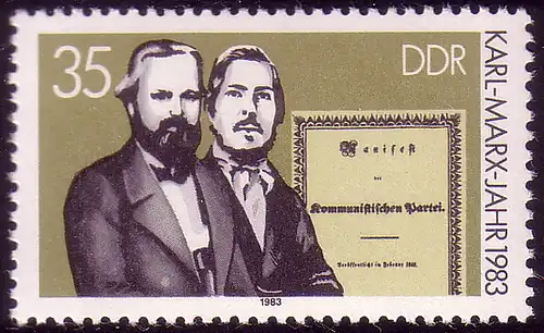 2785 Karl Marx 35 Pf 1983 **