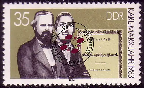 2785 Karl Marx 35 Pf 1983 O