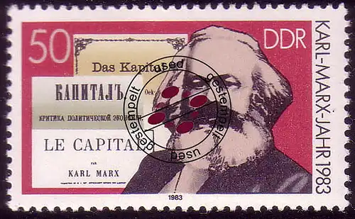 2786 Karl Marx 50 Pf 1983 O