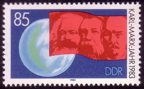 2788 Karl Marx 85 Pf 1983 **