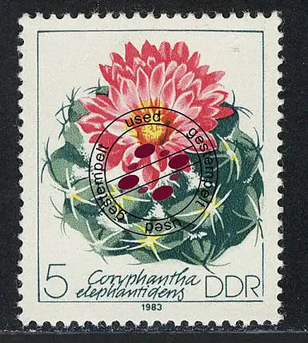 2802 cactus 1983 5 pf O cacheté