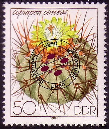 2807 Kakteen 1983 50 Pf O gestempelt