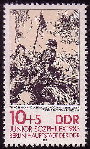 2812 JUNIOR-SOZPHILEX 10+5 Pf **