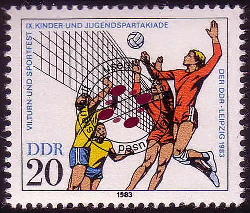 2815 Kinder- und Jugendspartakiade 1983 20 Pf O