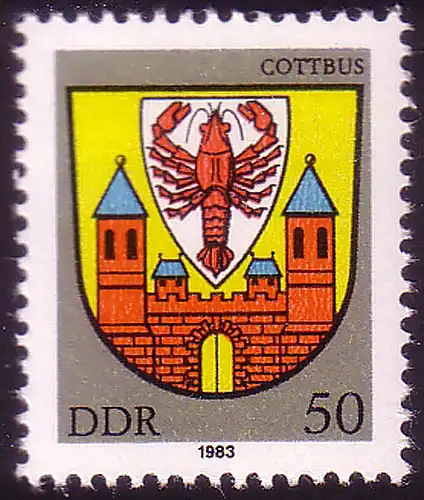 2818 Armoiries de la ville Cottbus ** post-fraîchissement