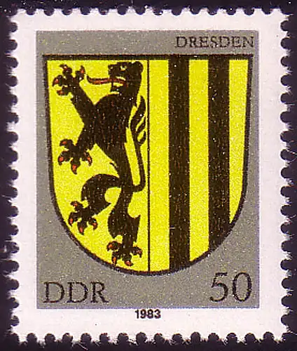 2819 Stadtwappen Dresden, postfrisch **