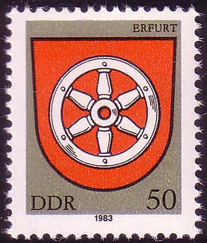 2820 Armoiries de la ville Erfurt **