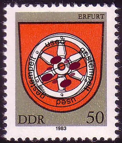 2820 Armoiries de la ville Erfurt O