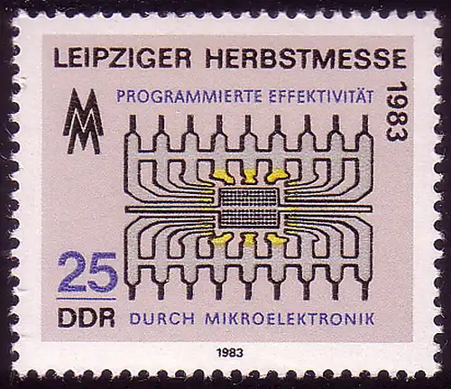 2823 Leipziger Automne Messe 1983 25 Pf **