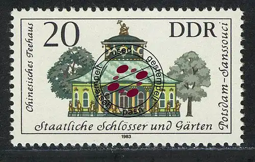 2827 Châteaux et jardins 20 Pf Maison de thé chinoise O