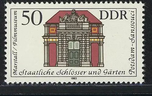 2829 Châteaux et jardins 50 Pf Marstall/Filmhaus **
