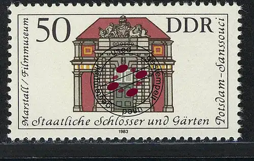 2829 Châteaux et jardins 50 Pf Marstall/Filmhaus O