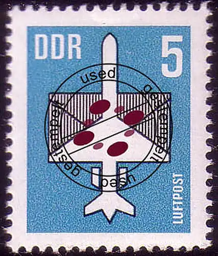 2831 timbres postaux 5 Pf 1983 O cacheté