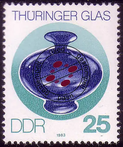 2837 Thüringer Glas 25 Pf O gestempelt