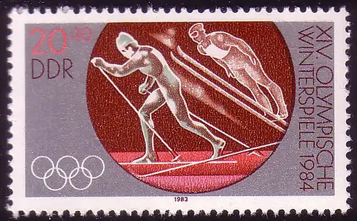 2840 Olympische Winterspiele Sarajevo 20+10 Pf **