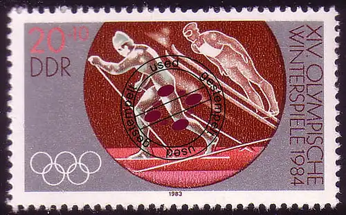 2840 Jeux olympiques d'hiver Sarajevo 20+10 Pf O