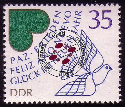 2847 Nouvel An 1984 35 Pf de bloc O