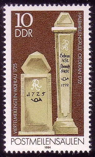 2853 miles de courrier 10 pf **