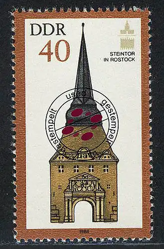 2871 ICOMOS 40 Pf O gestempelt