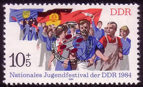 2878 Nationales Jugendfestival 10+5 Pf O gestempelt