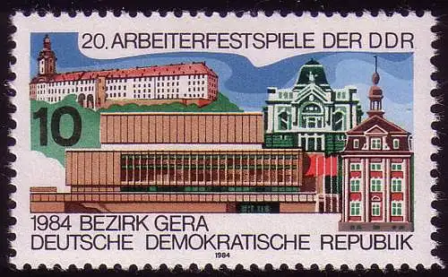 2880 Arbeiterfestspiele der DDR 10 Pf **