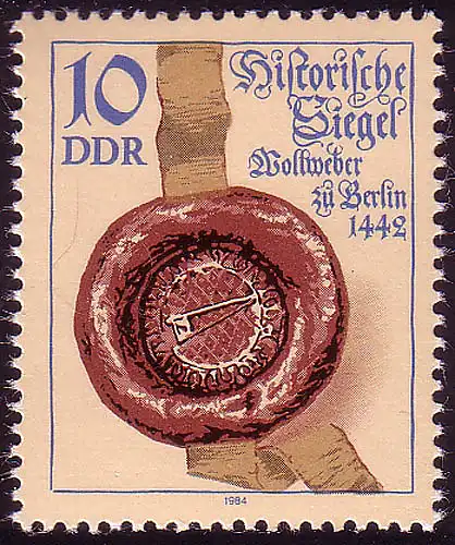 2885 Sceau historique 10 Pf **