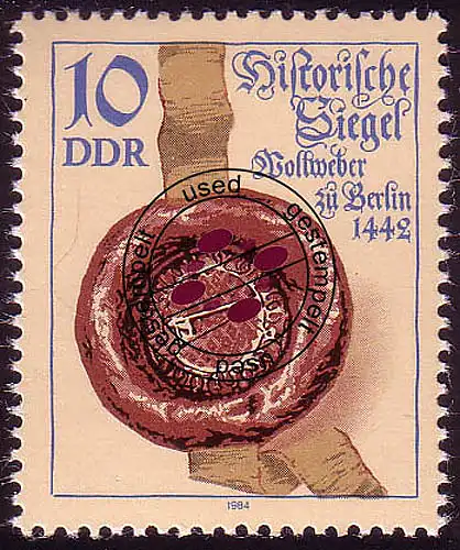 2885 Historische Siegel 10 Pf O