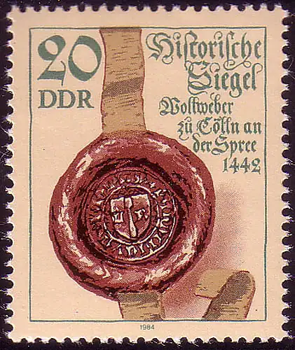 2886 Historische Siegel 20 Pf **