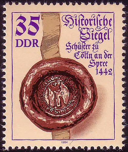 2887 Historische Siegel 35 Pf **