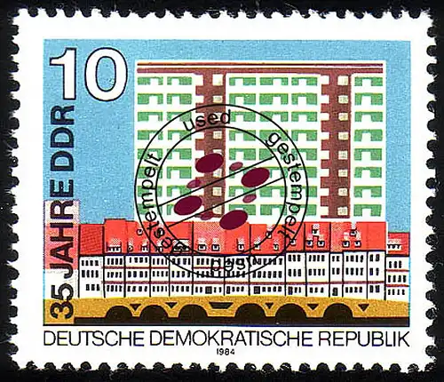 2888 35 ans République démocratique allemande 10 Pf O