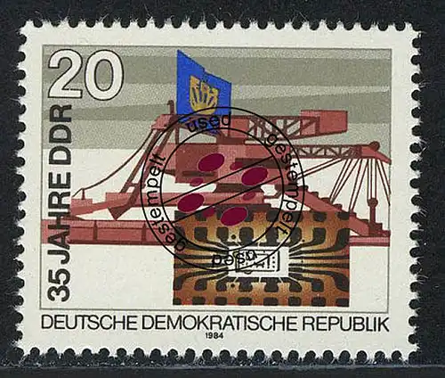 2889 35 ans République démocratique allemande 20 Pf O