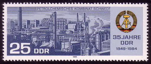 2895 35 ans République démocrate allemande 25 Pf **