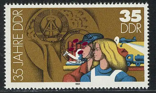 2901 35 ans RDA 35 Pf 1984 Agriculture O