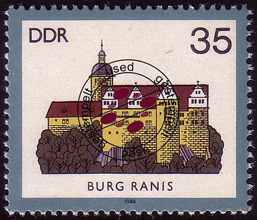 2912 Châteaux 35 Pf 1984 Ranis O