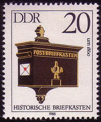2925 Boîtes aux lettres historiques 20 Pf **