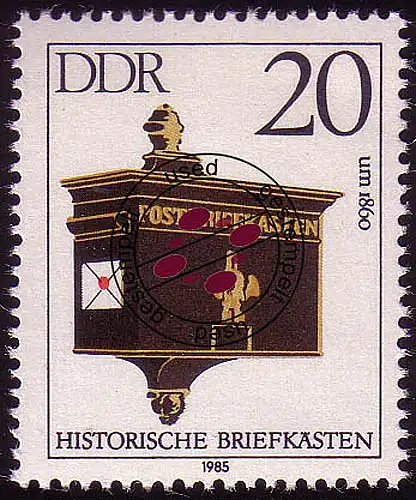 2925 Historische Briefkästen 20 Pf O gestempelt
