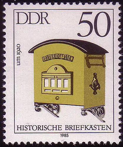 2927 Historische Briefkästen 50 Pf **
