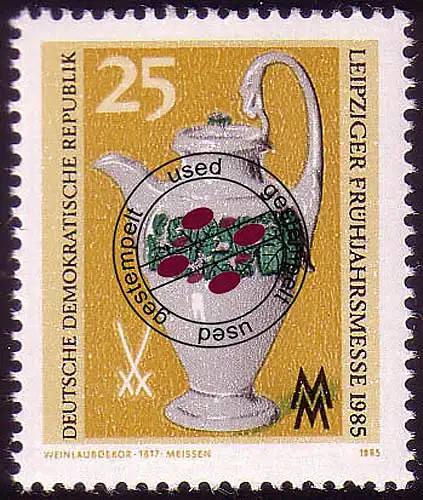 2930 Leipziger Frühjahrsmesse 25 Pf 1985 O