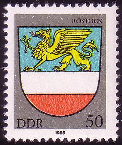 2936 Stadtwappen Rostock, postfrisch **