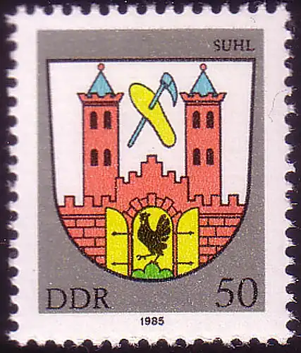 2938 Stadtwappen Suhl, postfrisch **